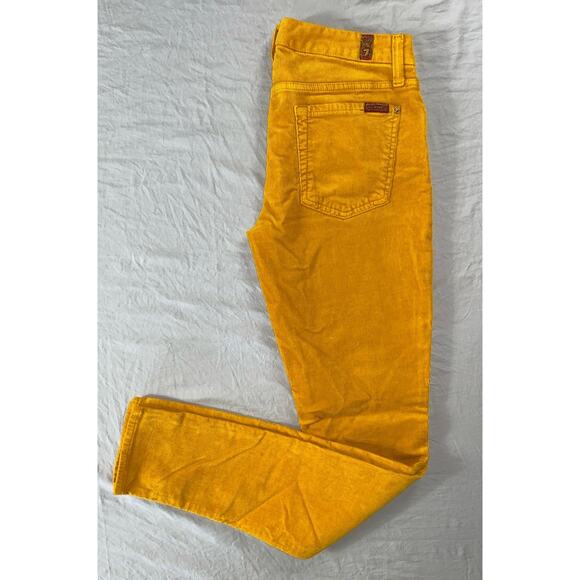 7 For All Mankind Denim - 7 For All Mankind 'The Skinny' Jean Style Corduroy Pants, Cords. Women's 28, EUC